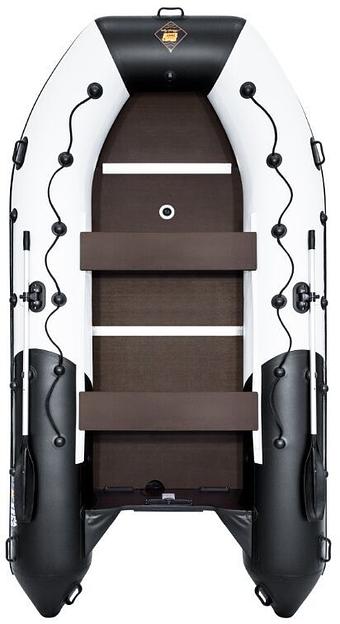 Лодка Ривьера Максима 3800 СК, 3800*2000*520 мм., цвет: серый-черный фото 2