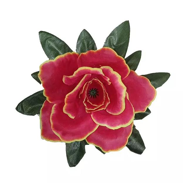 Головка розы Ишу с листом 4сл 17,5см 457АБВ-л072-201-191-173 1/14 фото 4