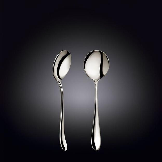 Ложка для бульона Стелла 18/10 3,5 мм 18,4 см. Wilmax /12/144/ фото 1