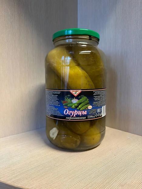 Огурцы маринованные Delcoff 6-9 см, 1450 г фото 1