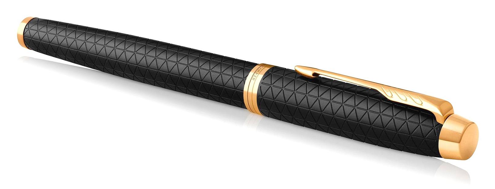 Ручка роллер Parker IM Premium T323 (CW1931660) Black GT F черн. черн. подар.кор. фото 4