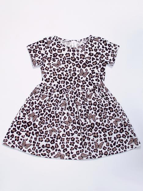 Платье «Бабочки на леопарде», арт. П-01-18-9 ОПТ фото 1