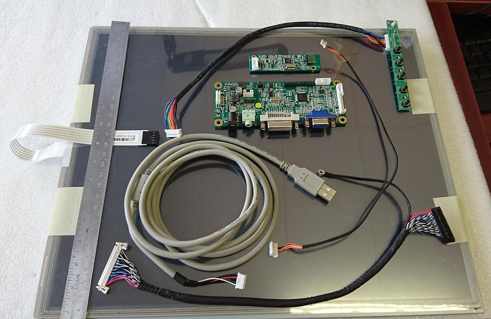 Промышленный монитор CLK-A17SX035-DR-B1, 17", 350 кд/м2, SXGA, резистивный сенсорный экран, DVI-D/VGA фото 1