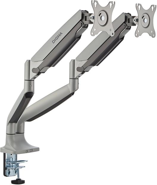 Кронштейн для мониторов ЖК Digma D-MM302D серый 17"-35" макс.9кг крепление к столешнице поворот и наклон фото 3