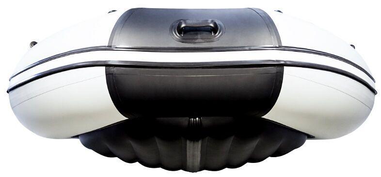 Лодка Ривьера 3600 килевое надувное дно, 3600*1800*480, цвет: серый-черный фото 6