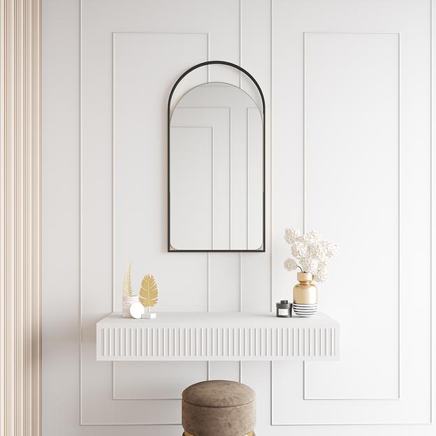 Зеркало в раме напольное и настенное 180 × 80 см, black ОПТ фото 3