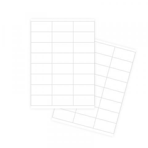 Наклейки А4, 70x35мм, 24 шт/лист, 100 листов, Forofis фото 1