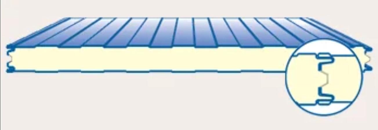 Сэндвич-панель Pillaris стеновая с пенополиизоциануратом 120 мм фото 2