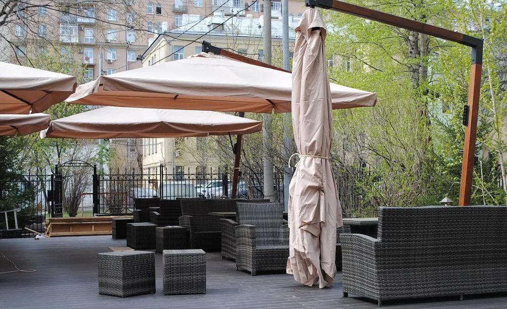 Уличные зонты 3х3 м на боковой опоре ОПТ фото 2