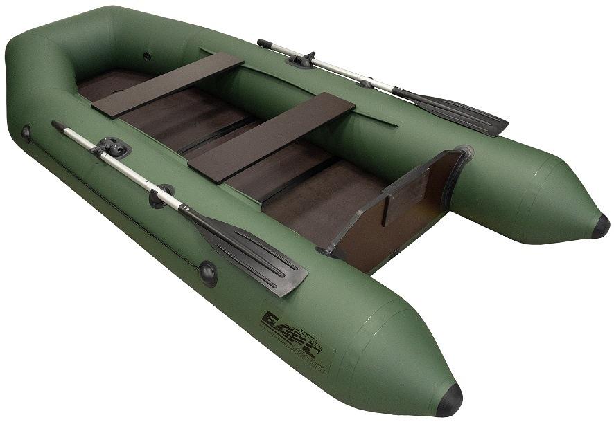 Лодка Барс 3200 СКК, габариты: 3200*1440*385 мм., цвет: зеленый фото 2