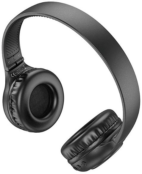 Гарнитура накладные Hoco Charm W41 1.2м черный беспроводные bluetooth оголовье фото 2