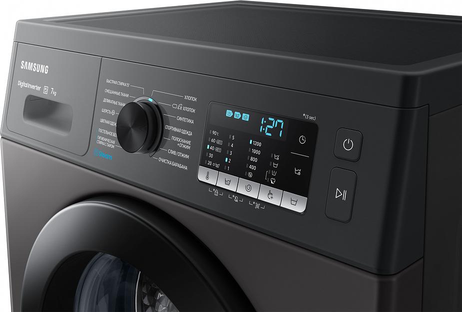 Стиральная машина Samsung WW70AG5S20CXLP класс: A загр.фронтальная макс.:7кг нержавеющая сталь фото 5