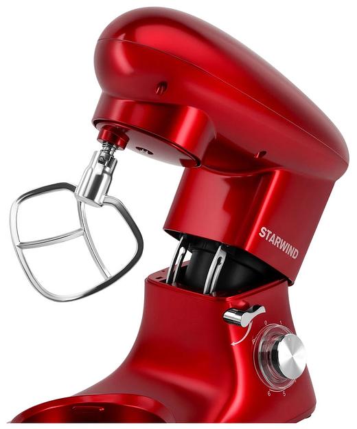 Миксер планетарный Starwind SPM7165 1900Вт красный фото 5
