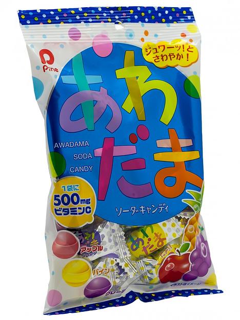 Карамель леденцовая Pine 3 фруктовых вкуса (ананас, яблоко, виноград) 120г фото 2