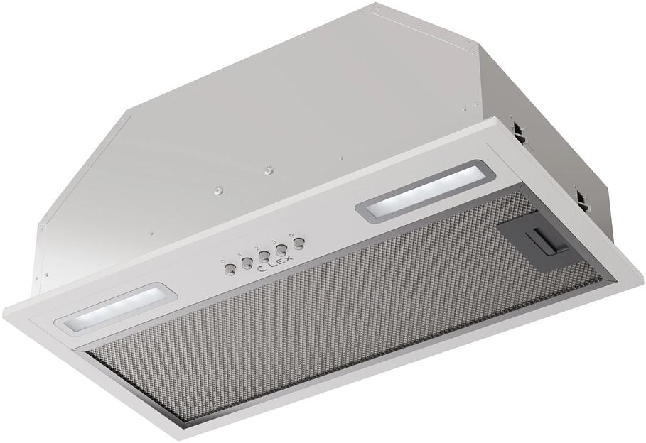 Вытяжка встраиваемая Lex Hyper 600 Inverter WH белый управление: кнопочное (1 мотор) фото 1