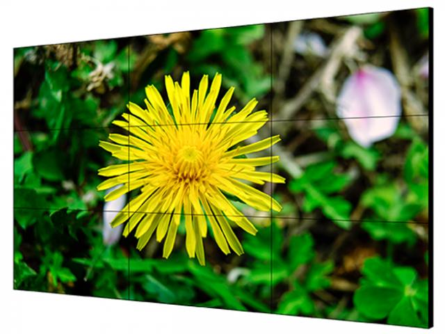 55" LCD Экран, Разрешение 1920х1080; цветность 1.07 млрд; яркость 500кд/м2; контрастность 1400:1; время отклика 8мс; входы: HDMI 1 DVI 1 VGA 1 DP 1 USB 1; выходы:DP 1 HDMI 1; AC100В-240В; 192Вт;-0 C...+40C; размер 1211.54682.3468.9мм; шов 1.8мм; VESA под фото 1