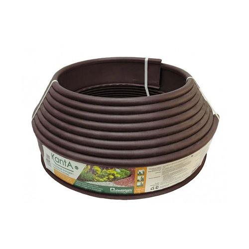 Садовый бордюр «Канта», коричневый фото 1