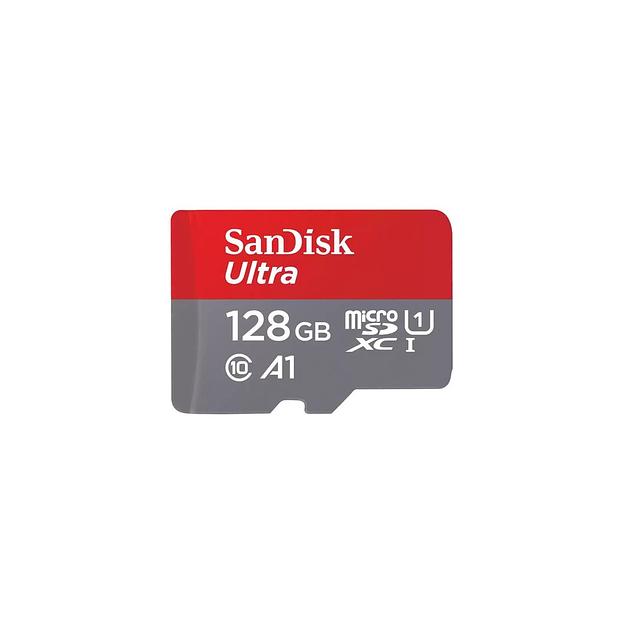 Карта памяти microSDXC UHS-I Sandisk Ultra 128 ГБ, 140 МБ/с, Class 10, SDSQUAB-128G-GN6MN, 1 шт., без адаптера фото 1