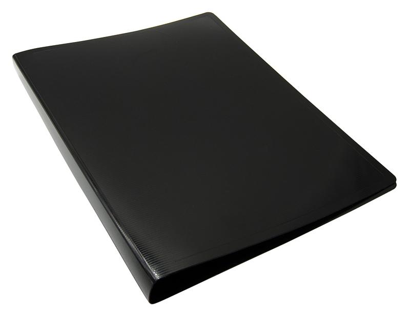 Папка с 20 прозр.вклад. Бюрократ DeLuxe DLV20BLCK A4 пластик 0.7мм черный фото 1