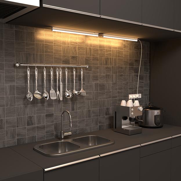 Светильник светодиодный линейный накладной ДПО 10 Вт 700 Лм 3000К IP20 561х22х37 мм TL Black Gauss Gauss 130511110 фото 5