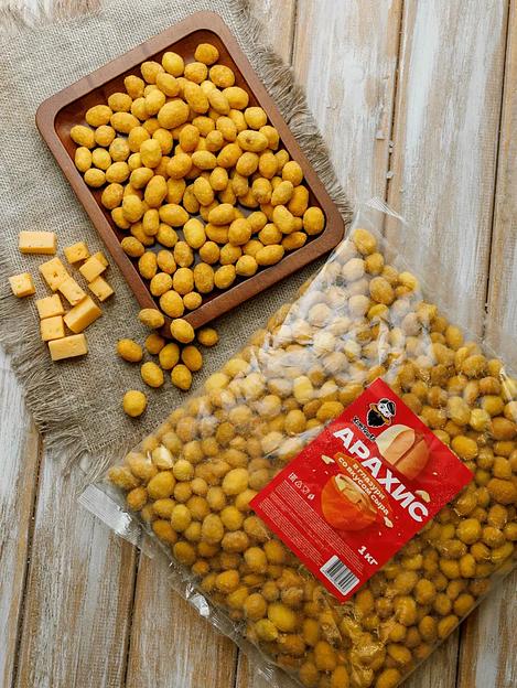 Арахис в глазури со вкусом сыра 1 кг, опт фото 1