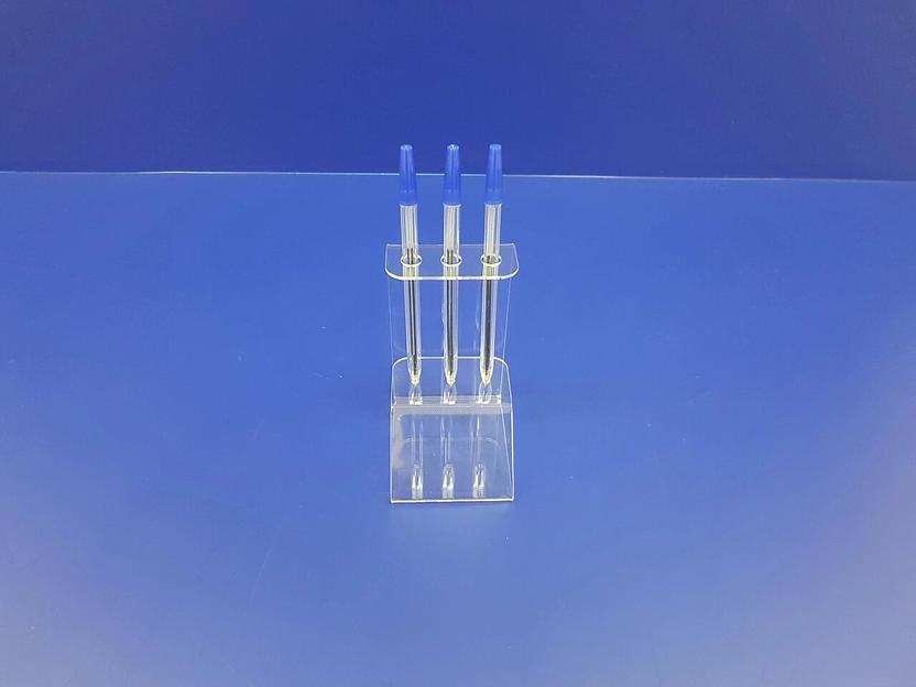 Подставка для ручек карандашей кистей 3 секции.(вертикальное размещение, место для логотипа) фото 3