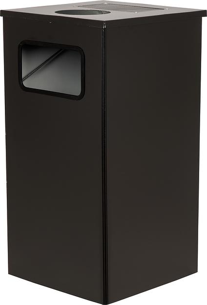 Урна 80 литров Квадро-11 черный фото 1