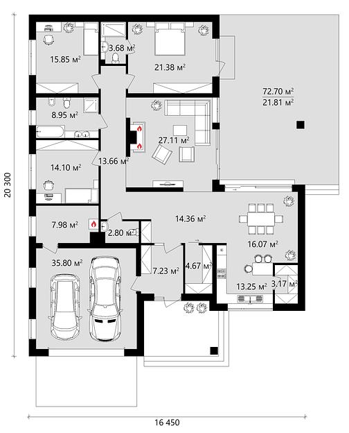 Проект дома KDR – 20 фото 3