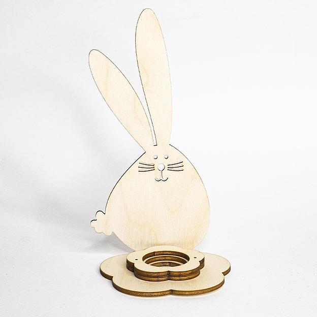 Подставка для яйца пасхальная Заяц маленький фото 3