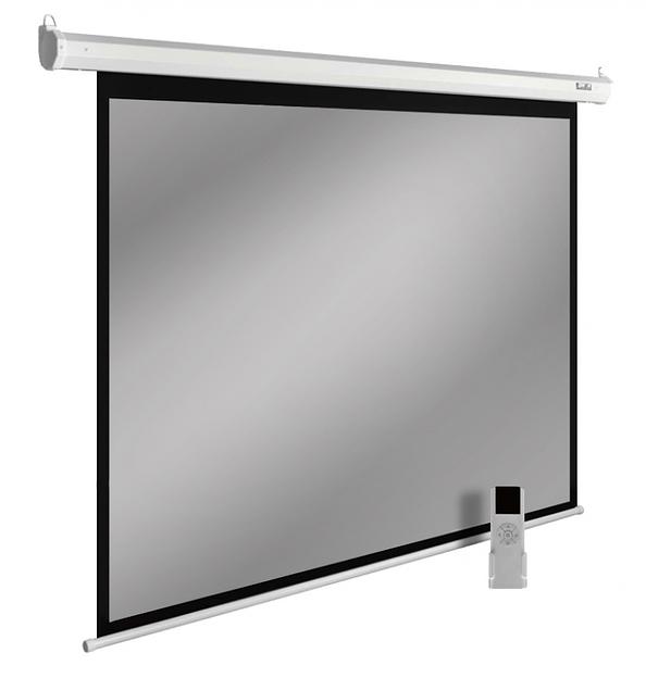 Экран Cactus 150x200см SIlverMotoExpert CS-PSSME-200X150-WT 4:3 настенно-потолочный рулонный белый (моторизованный привод) фото 1