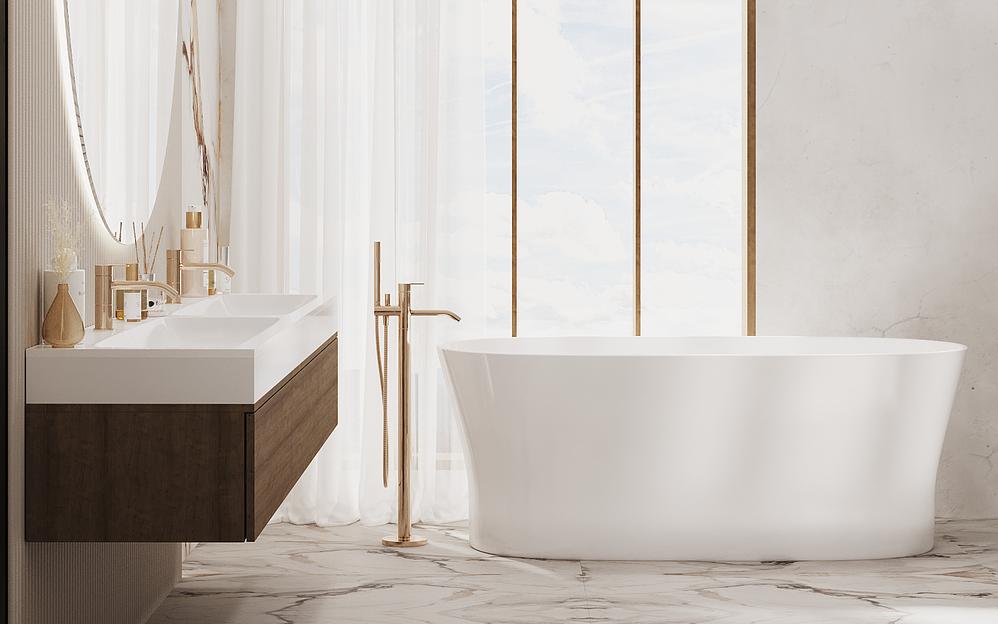 Ванна овальная отдельностоящая ESSE «MELVILLE» ОПТ фото 2