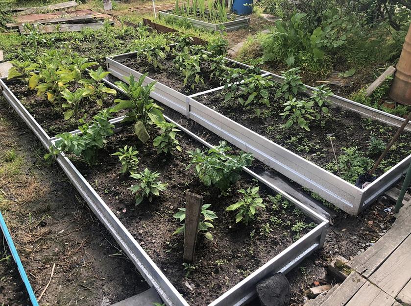 Оцинкованное ограждение для грядки L=1/4 м, опт фото 2