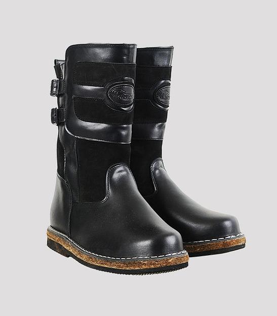 Монголки короткие черные, войлочная подошва фото 1