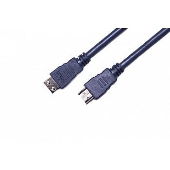 Wize CP-HM-HM-3M Кабель HDMI, 3 м, v.2.0, K-Lock, soft cable, 19M/19M, позол.разъемы, экран, темно-серый, пакет фото 1