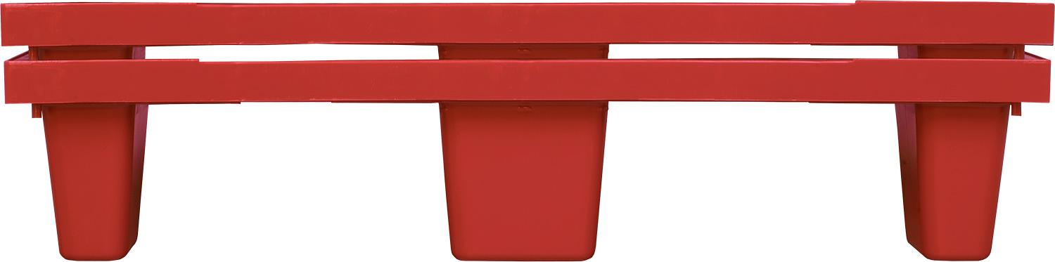 Паллет 1200х800х160 мм (перфорированный на 9 ножках вкладываемый) красный фото 2