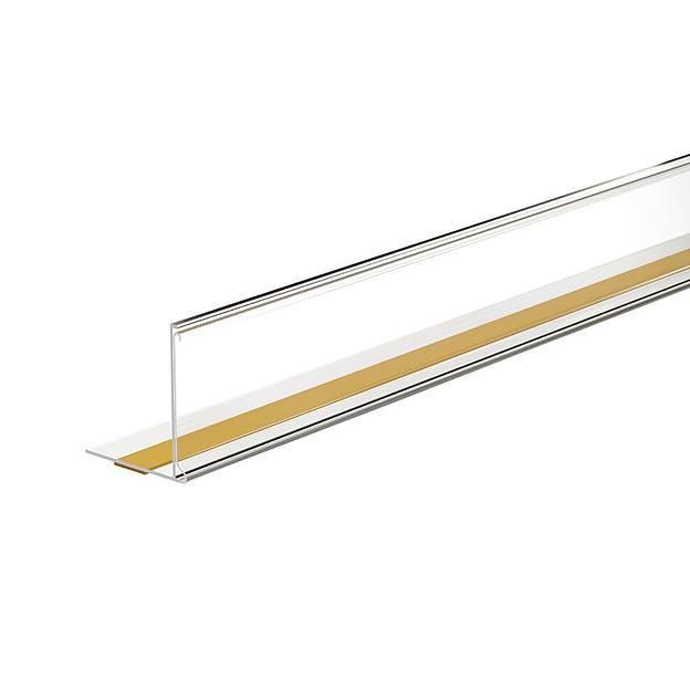 Ценникодержатель EPG ME32 полочный самоклеящийся с ограничителем  фото 1