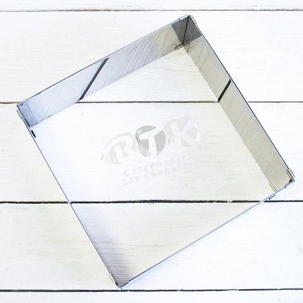 Форма для выпечки раздвижная квадрат 200х380х80 мм фото 2