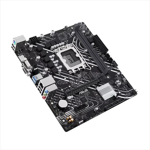 Материнская плата ASUS PRIME H610M-D, LGA1700, H610, 2*DDR5, D-Sub + HDMI, SATA3, Audio, Gb LAN, USB 3.2*4, USB 2.0*6, COM*1, LPT*1 header (w/o cable), mATX; 90MB1G80-M0EAY0 (PRIME H610M-D) фото 3
