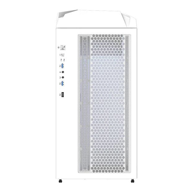 C301 Glass White MidTower, ATX, USB-C x1, USB3.0 x2, Audio I/O, GPU:400mm, Black, TG фото 6