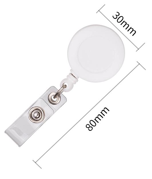 Держатель для бейджа Deli 8309White 80см горизонтально-вертикальный пластик белый (упак.:12шт) фото 2