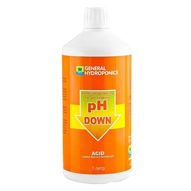 Регулятор кислотности pH Down GHE 1л фото 1