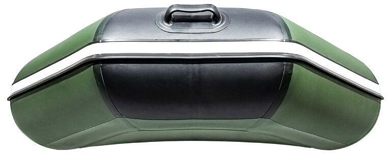 Лодка Аква 2600, 2600*1300*360 мм., цвет: зеленый-черный фото 5