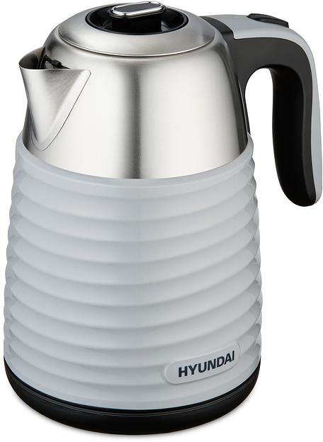 Чайник электрический Hyundai HYK-S4804 1.7л. 2200Вт серый/черный корпус: металл фото 3