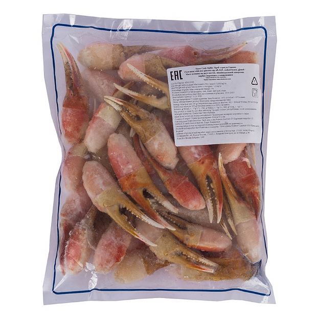 Краб стригун Опилио, мясо клешни на двух когтях, варёно-мороженое, 200 гр (цв. короб) ОПТ фото 3