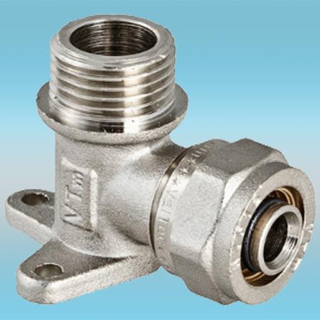 Водорозетка обжимная нар.р. ø 16х1/2 с креплением фото 1