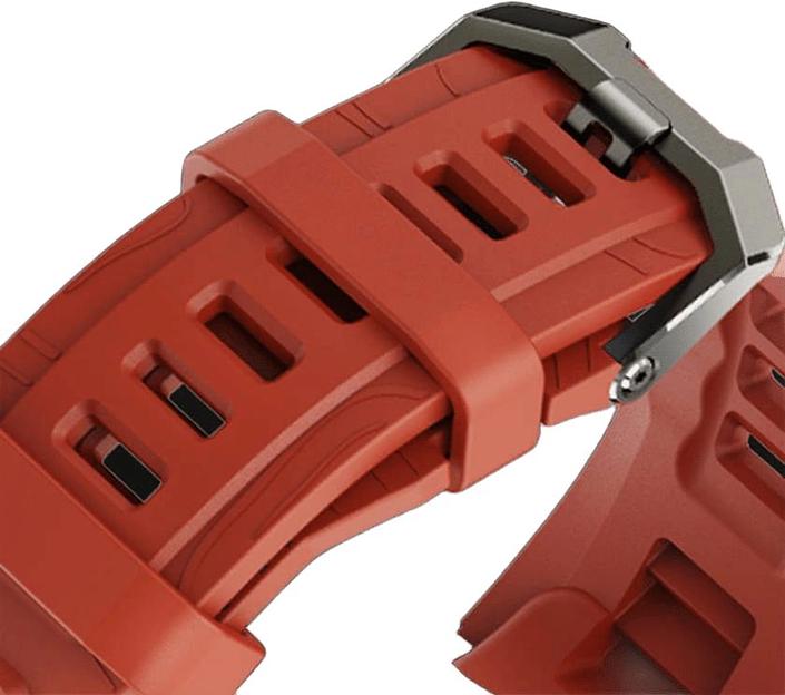 Смарт-часы Amazfit T-Rex 3 A2323 48.5мм 1.5" AMOLED корп.темно-серый рем.красный разм.брасл.:145-210мм (1746757) фото 8