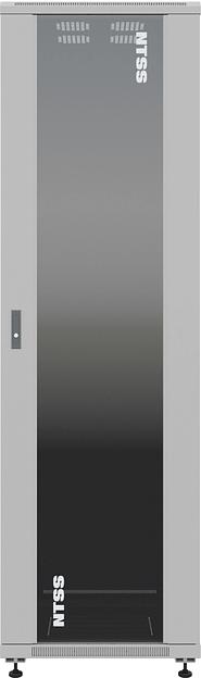 Шкаф серверный NTSS Премиум (NTSS-R42U8080GS) напольный 42U 800x800мм пер.дв.стекл металл 900кг серый 144кг фото 2