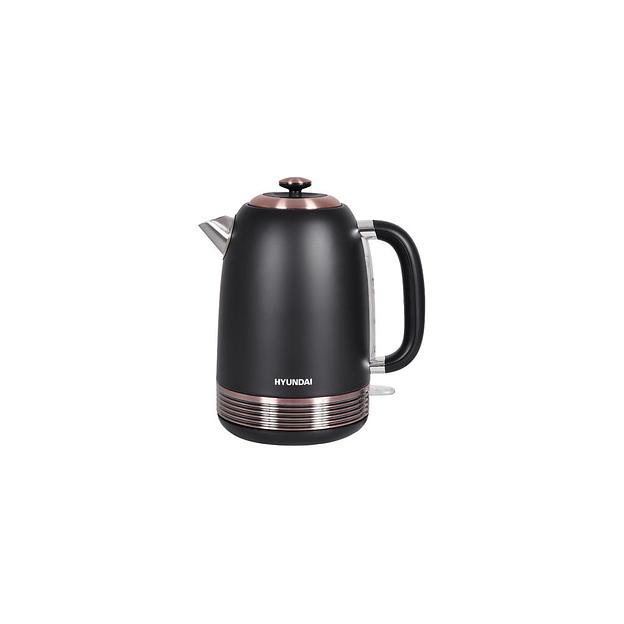 Чайник электрический Hyundai HYK-S4501, 2200Вт, черный и бронзовый фото 1