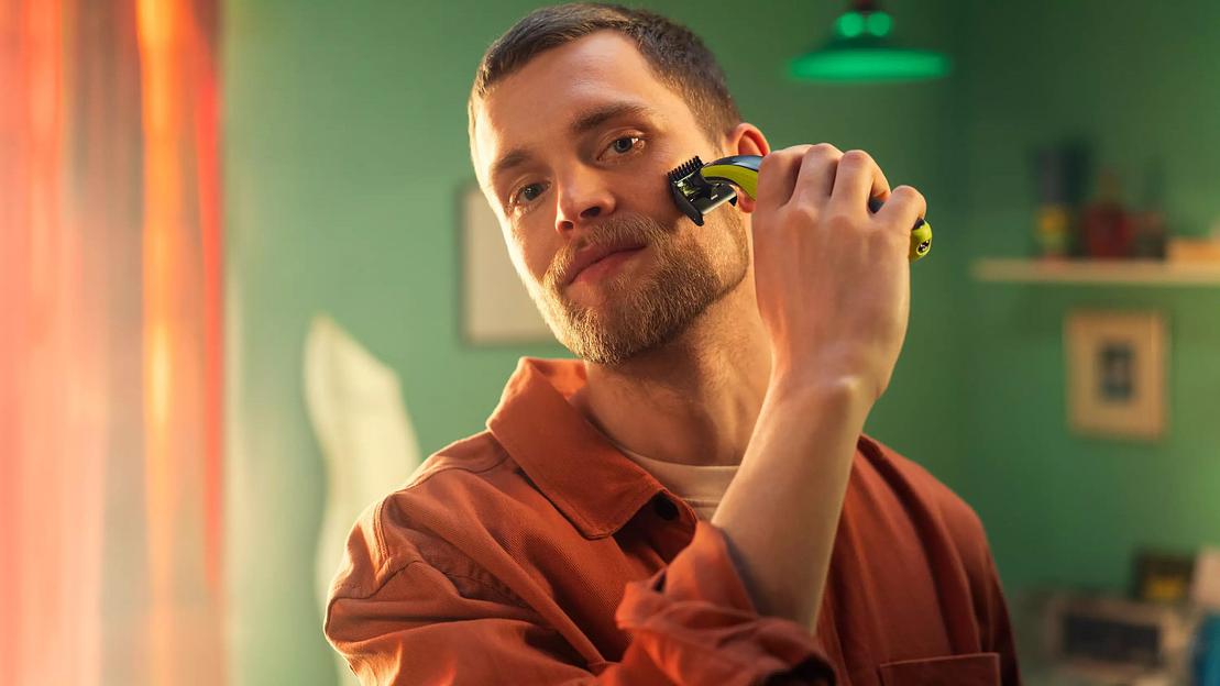 Триммер Philips OneBlade QP2721/20 черный/лайм (насадок в компл:1шт) фото 2