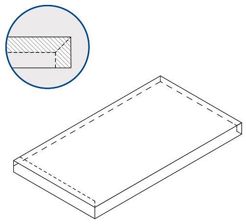 Ступень Italon Room X2 Блэк угловая левая 33х60 фото 1